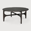 PI Round Coffee Table - Mahogany Dark Brown
