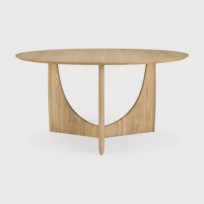 Ethnicraft Geometric Dining Table - Oak - Round