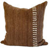 Makun Railroad Pillow - Tabacco/White