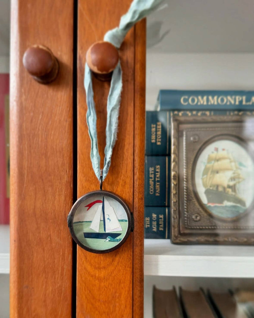 Vintage Handmade Ornament - Sail No. 8