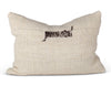 Makun Stitch Pillow - White/Brown