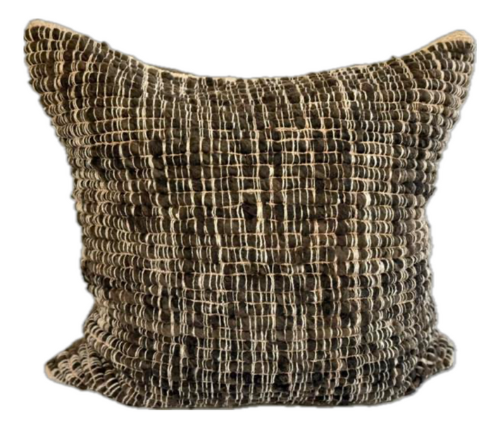 Makun Texturized Pillow - Brown/Light Elm Bark