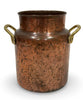 Antique Copper Milk Churn with Brass Handles