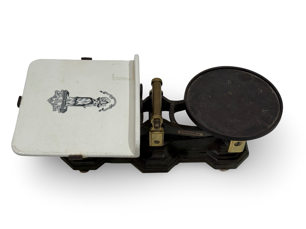 Antique Swansea Cast Iron and Brass Scale