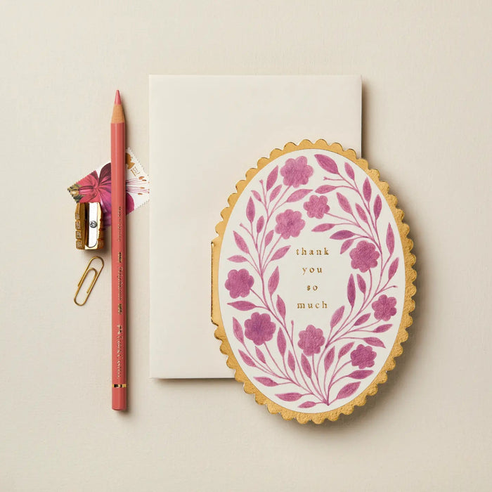 Violet Flora "Thank You So Much" Card