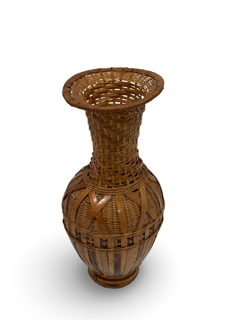 Vintage Basket Vase