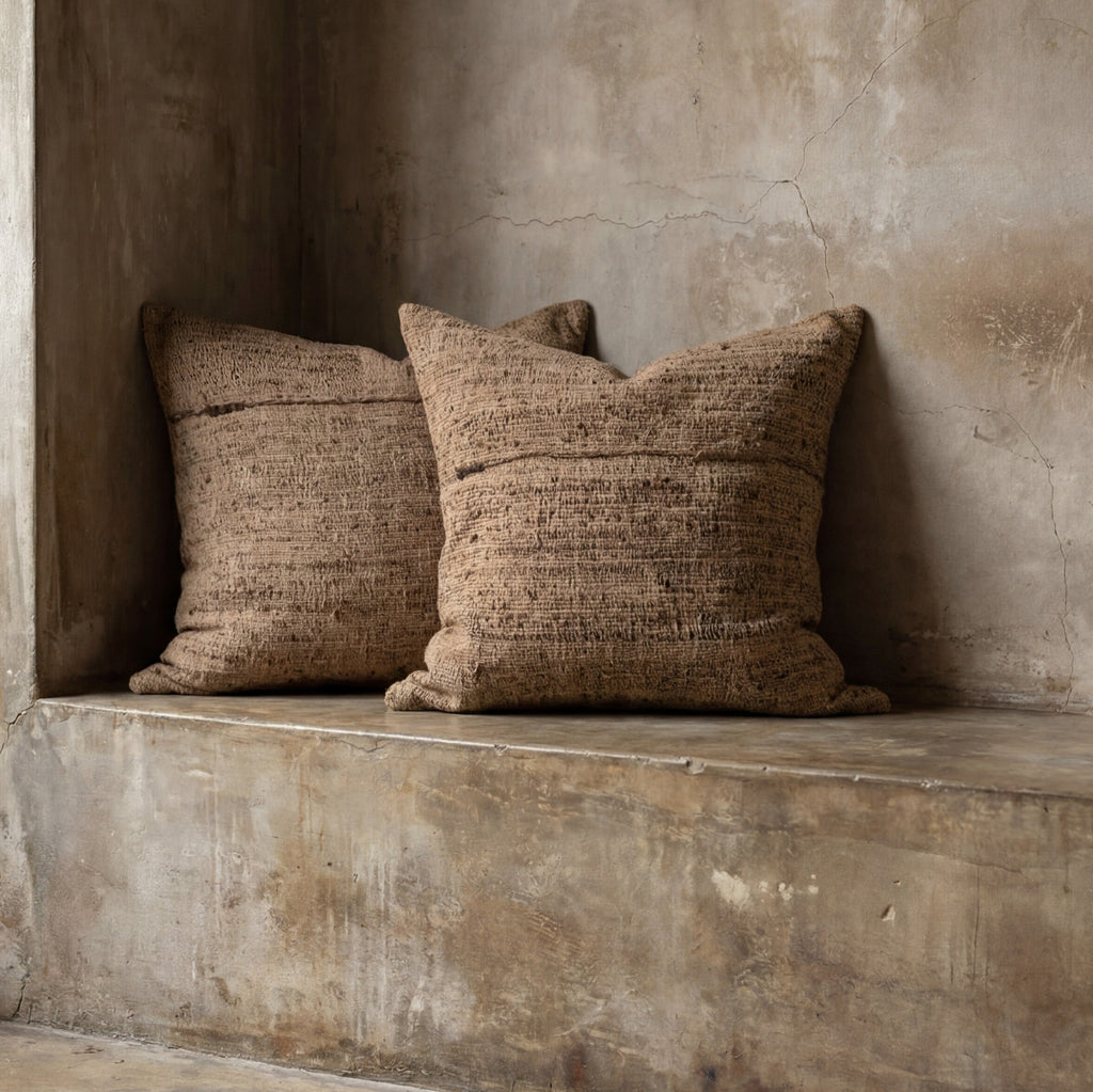 Tussar Silk and Linen pillow