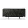 Teak Graphic Back Sideboard - Varnished