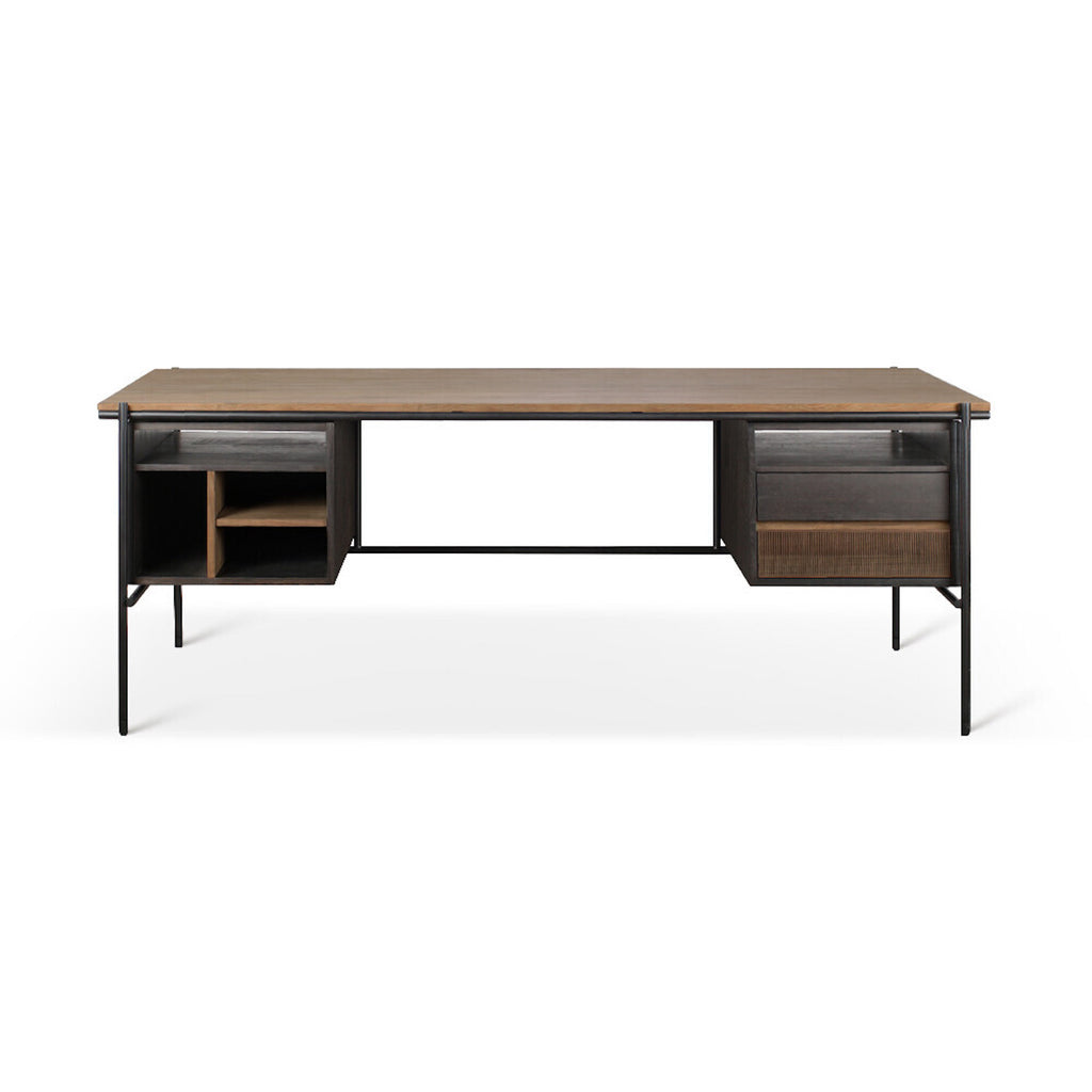 Teak Oscar Desk - 2 Drawers | ethnicraft