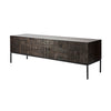 Teak Tabwa Black TV Cupboard - Varnished | ethnicraft