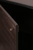 Teak Grooves Black Sideboard | Ethnicraft