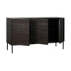 Teak Grooves Black Sideboard | Ethnicraft