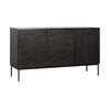 Teak Grooves Black Sideboard | Ethnicraft