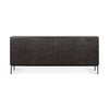 Teak Grooves Black Sideboard | Ethnicraft