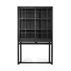 Oak Burung Black Storage Cupboard - Varnished | Ethnicraft
