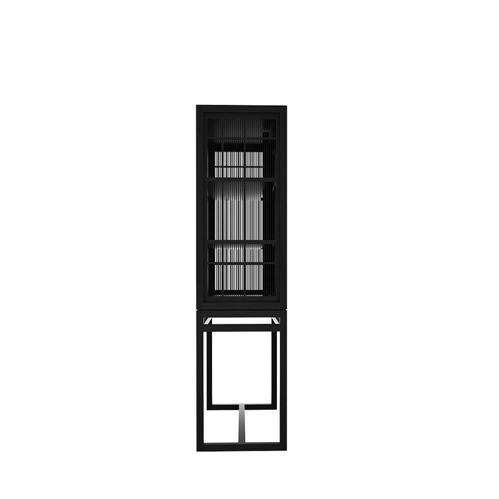 Oak Burung Black Storage Cupboard - Varnished | Ethnicraft