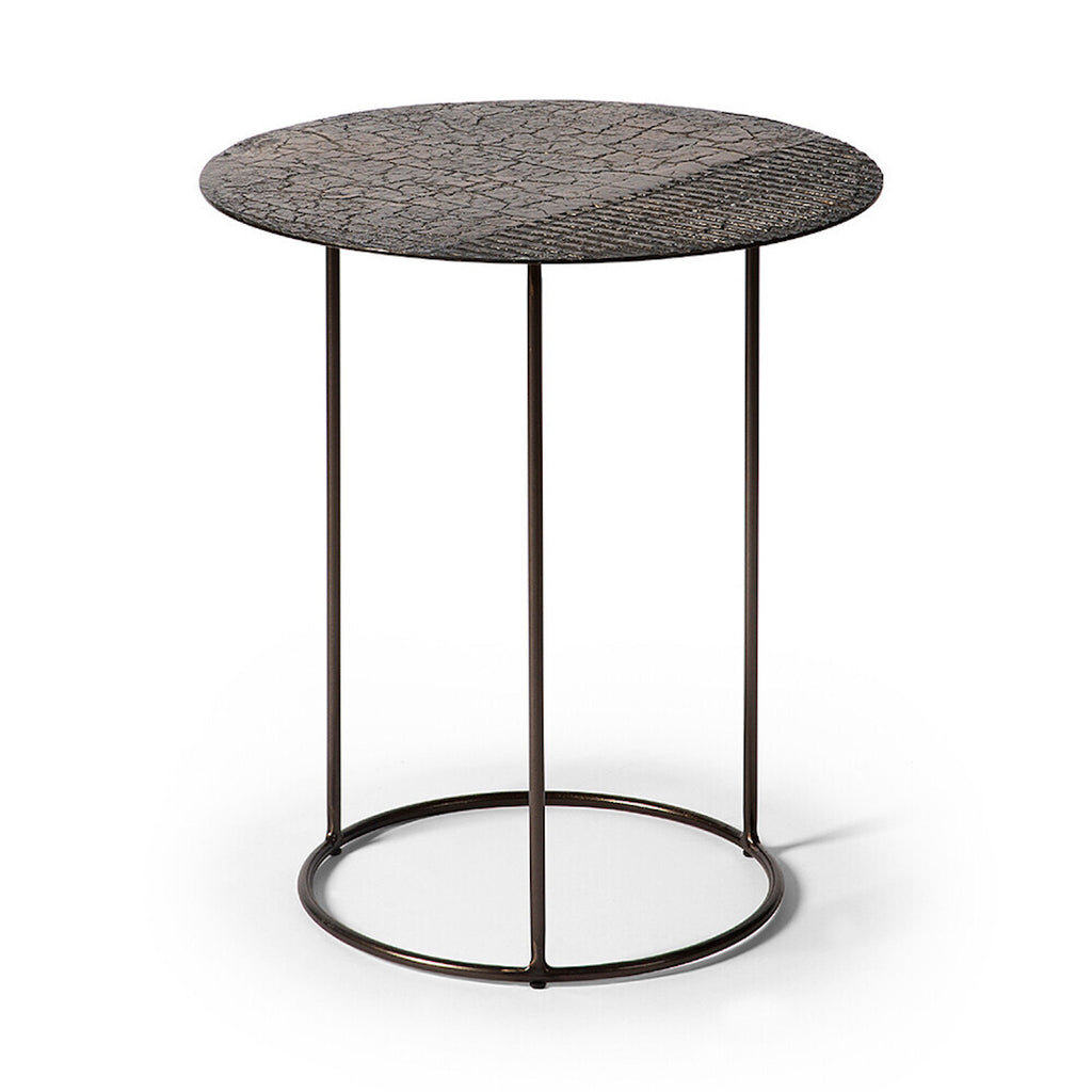 Celeste Side Table - Lava Linear - Whisky | ethnicraft