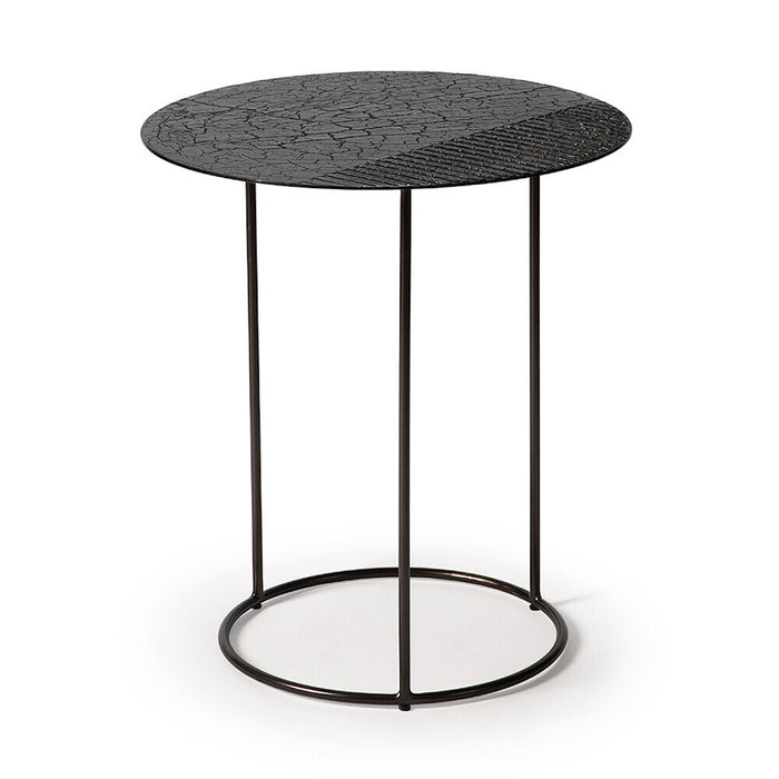 Celeste Side Table - Lava Linear - Black | ethnicraft
