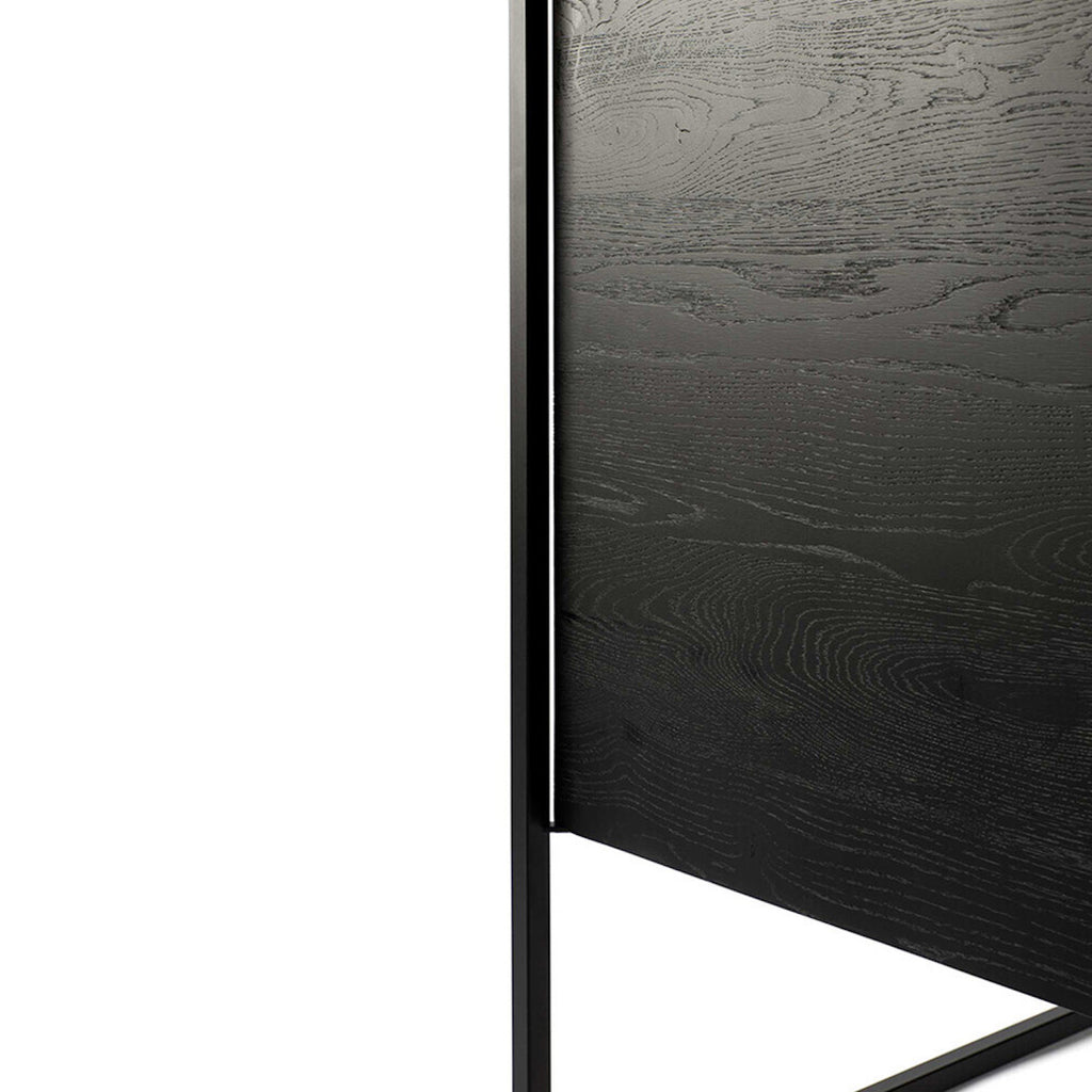 Oak Monolit Black Sideboard - 2 Doors - Black Metal - Varnished | ethnicraft