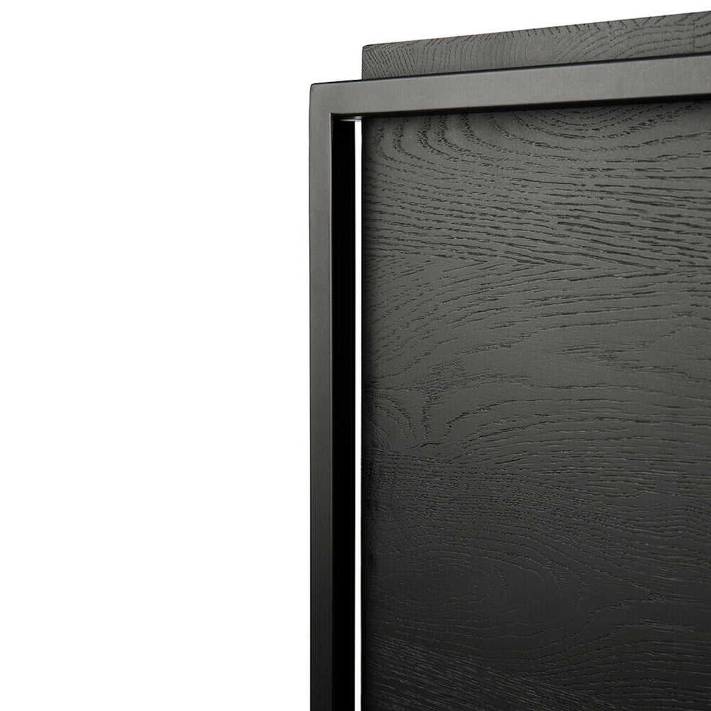 Oak Monolit Black Sideboard - 2 Doors - Black Metal - Varnished | ethnicraft