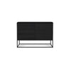 Oak Monolit Black Sideboard - 2 Doors - Black Metal - Varnished | ethnicraft