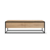 Oak Monolit TV Cupboard - Black Metal | ethnicraft