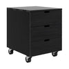 Oak Billy Black Drawer Unit - Varnished | Ethnicraft