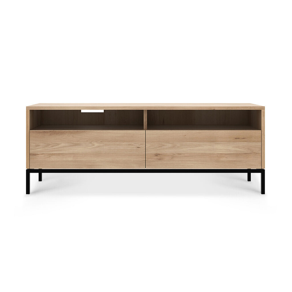 Oak Ligna TV Cupboard - Black Metal Legs | ethnicraft