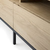 Oak Ligna TV Cupboard - Black Metal Legs | ethnicraft