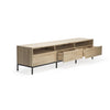 Oak Ligna TV Cupboard - Black Metal Legs | ethnicraft