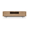 Oak Shadow TV Cupboard - Black Metal | ethnicraft