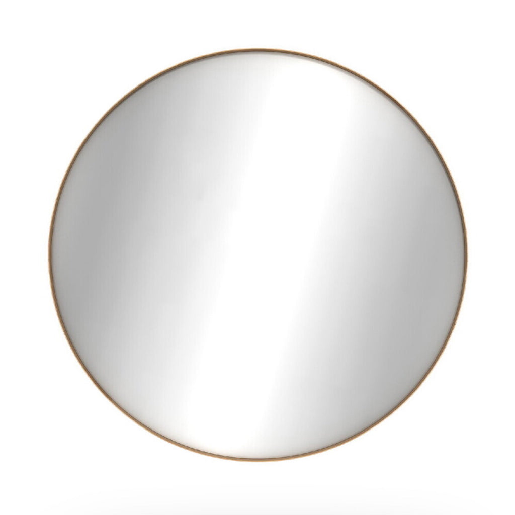 Oak Layers Wall Mirror - Round - Varnished | Ethnicraft