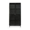 Anders Black Storage Cupboard - 2 Doors