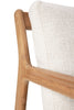 Teak Jack Outdoor Lounge Chair - Off White