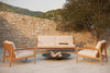 Teak Jack Outdoor Sofa - Off White