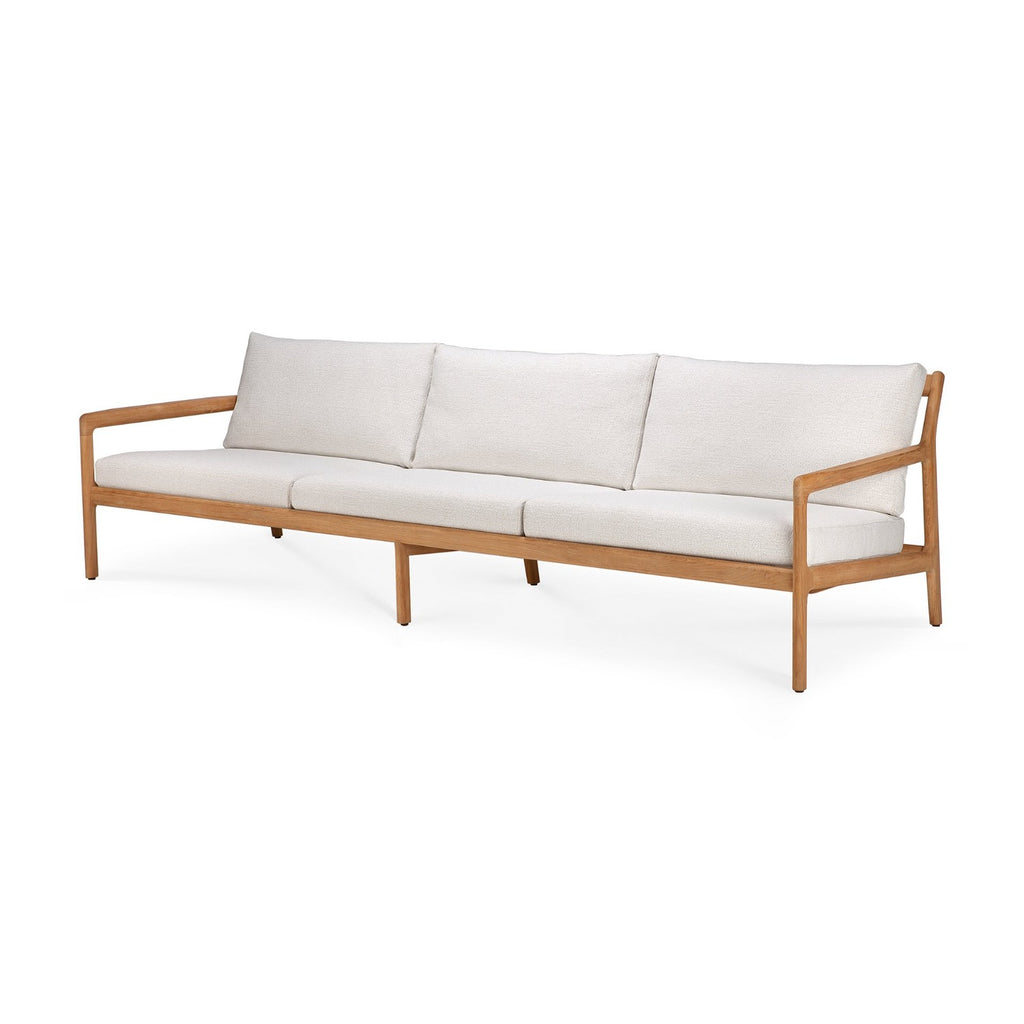 Teak Jack Outdoor Lounge Chair - Off White