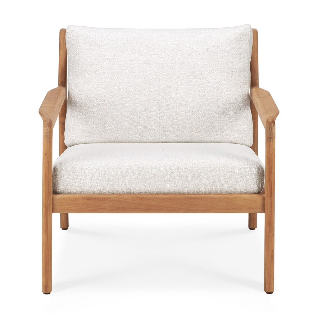 Teak Jack Outdoor Lounge Chair - Off White