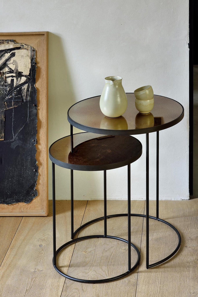Bronze Copper Nesting Side Table - Set of 2 – Beautiful Mess Home 