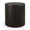 Mahogany Roller Max Dark Brown Round Side Table - Varnished | Ethnicraft