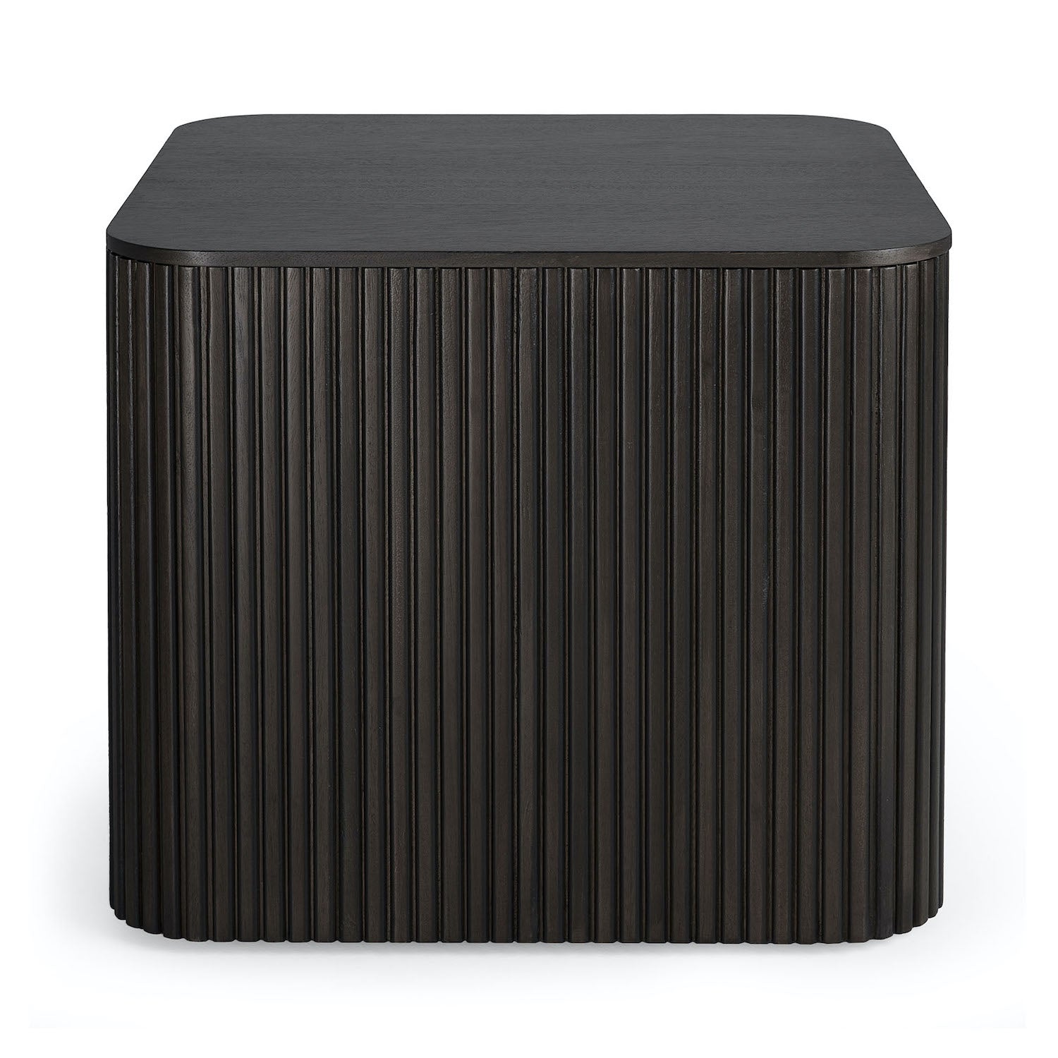 Mahogany Roller Max Dark Brown Square Side Table - Varnished | Ethnicraft