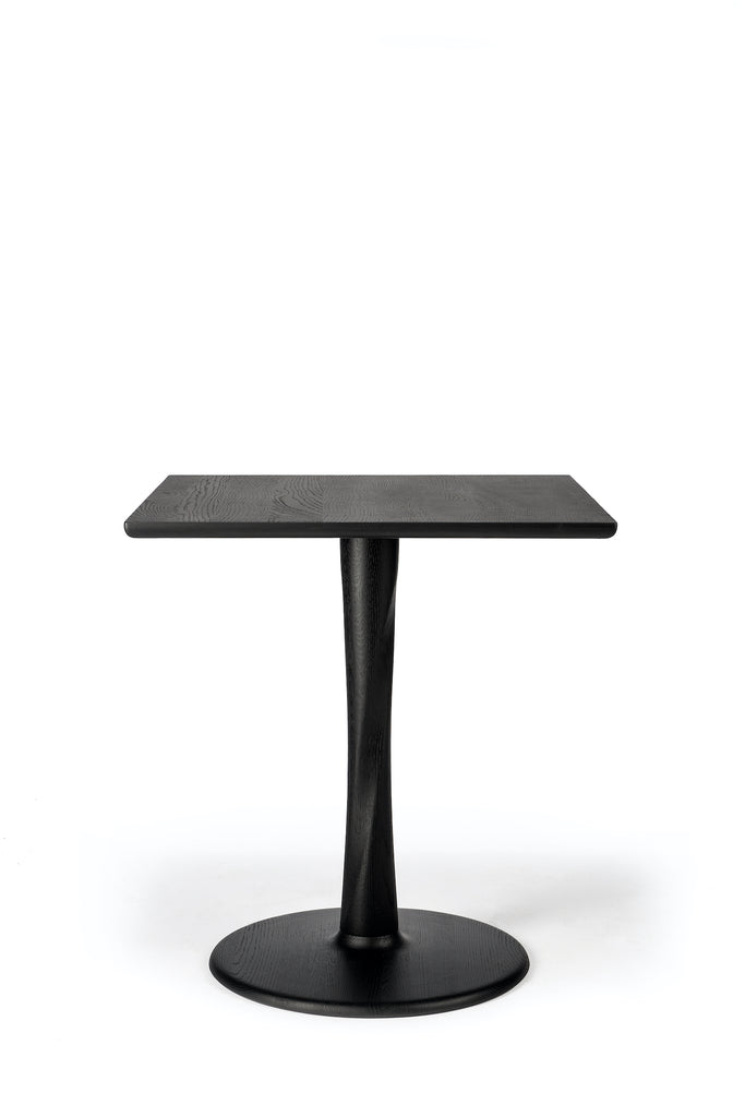 Oak Torsion Square Black Dining Table | Ethnicraft