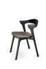 Oak Bok Black Dining Chair - Grey Upholstery | Ethnicraft