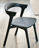 Oak Bok Black Dining Chair - Grey Upholstery | Ethnicraft