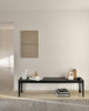 Oak Bok Black Bench - Varnished | ethnicraft