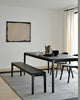 Oak Bok Black Bench - Varnished | ethnicraft