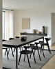 Oak Bok Black Extendable Dining Table - Varnished | Ethnicraft