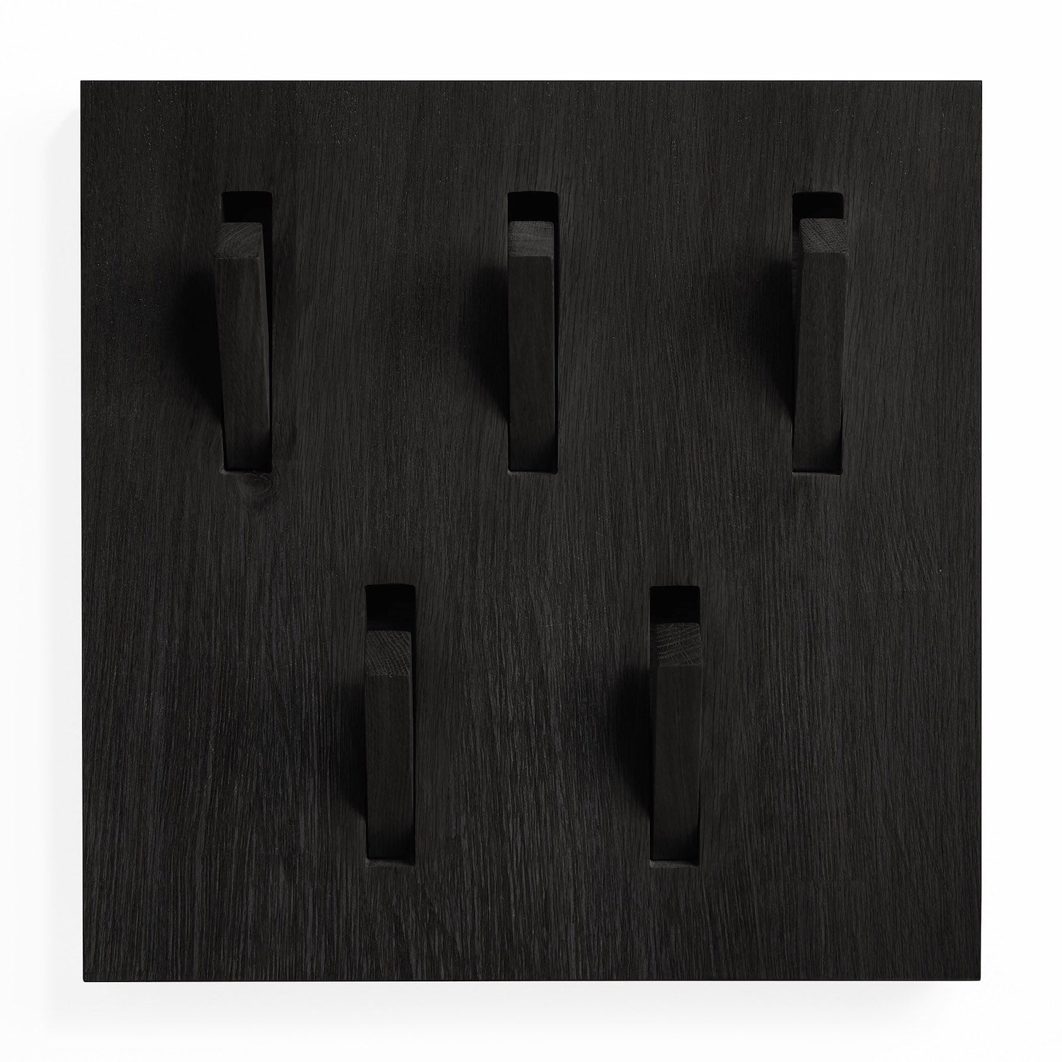 Black Utilitile Wall Hanger - Oak - Varnished