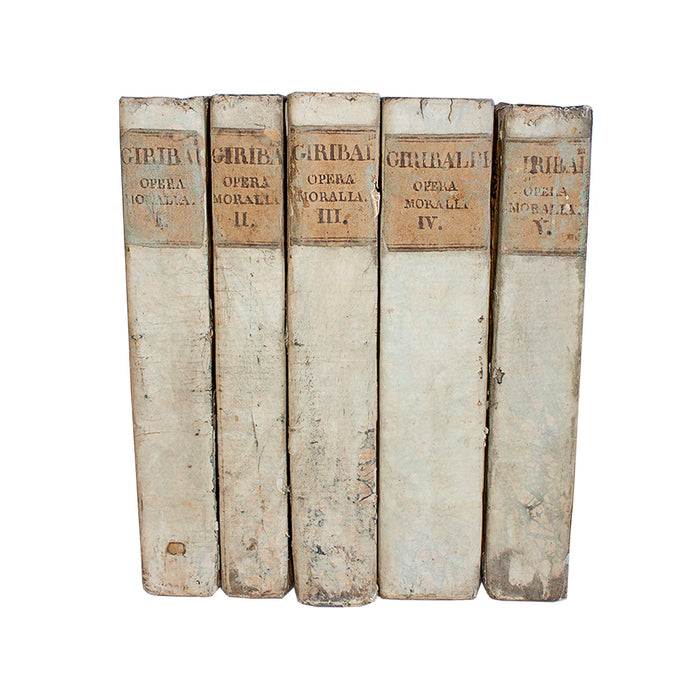 Vellum 5 Volume Book Set 1755