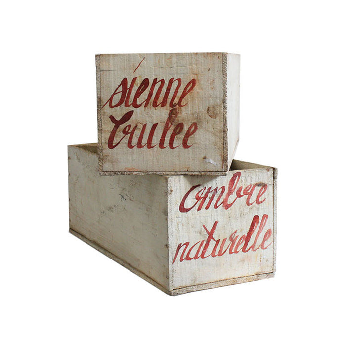 Antique French Pigment Storage Container