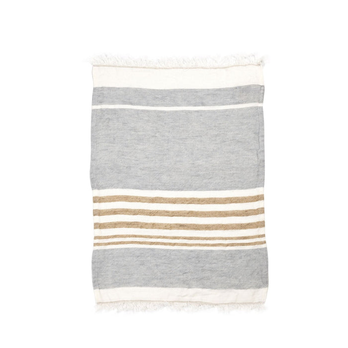 Belgian Guest Towel - Ash Stripe